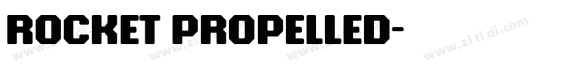 Rocket Propelled字体转换